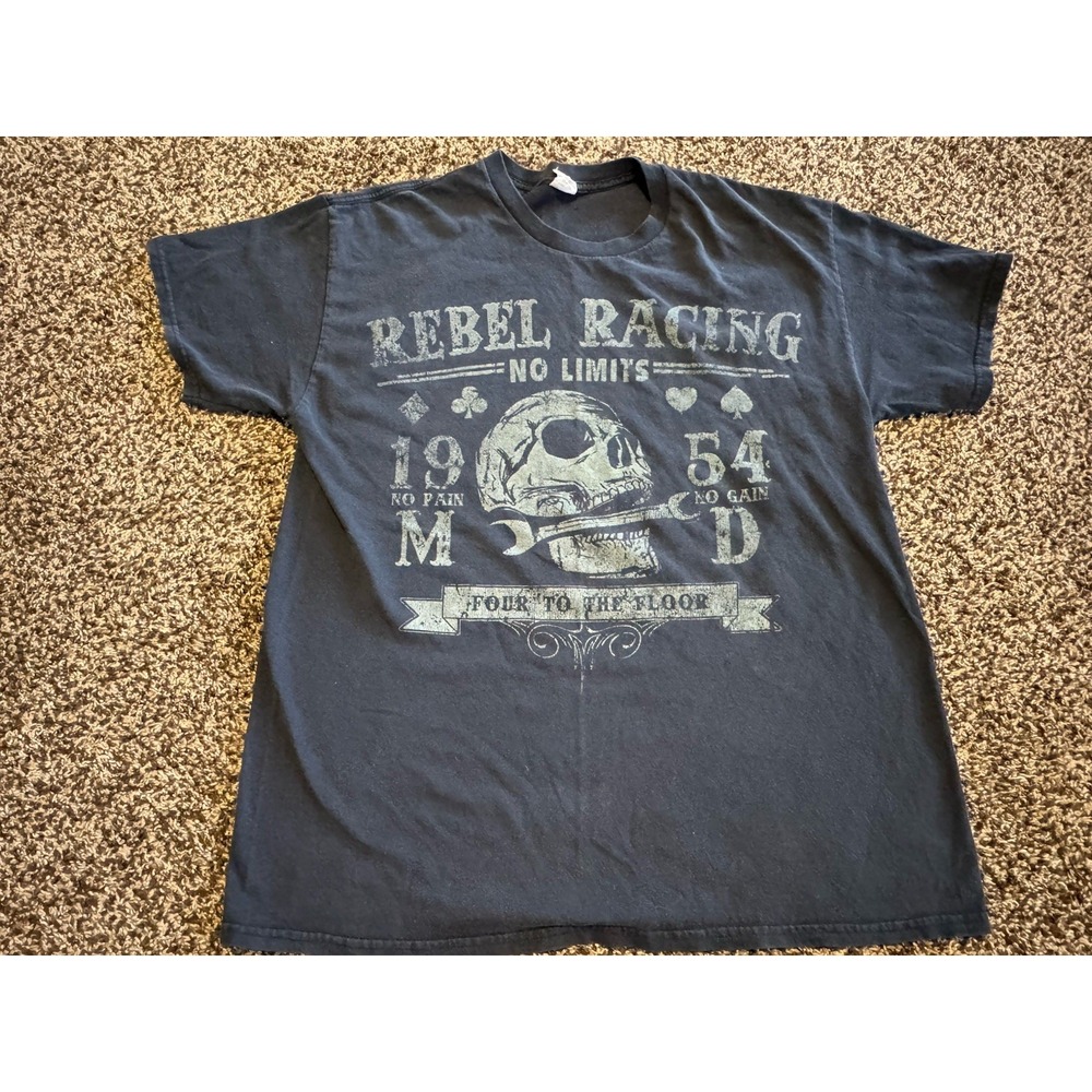 Rebel Racing Men's Shirt Size Large Black